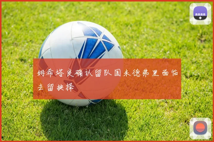 姆希塔良确认留队国米德弗里面临去留抉择